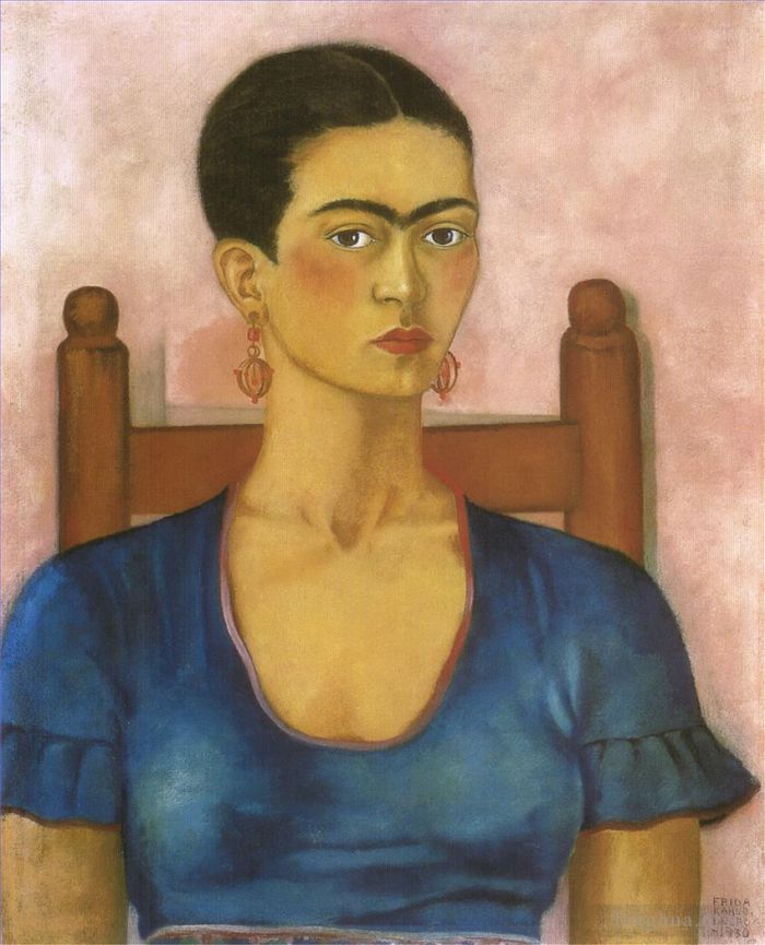Frida Kahlo Ölgemälde - Selbstporträt 1930