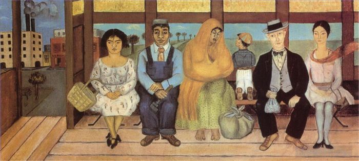 Frida Kahlo Ölgemälde - Der Bus
