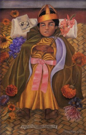 zeitgenössische kunst von Frida Kahlo - Der verstorbene Dimas