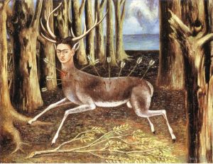zeitgenössische kunst von Frida Kahlo - Der verwundete Hirsch