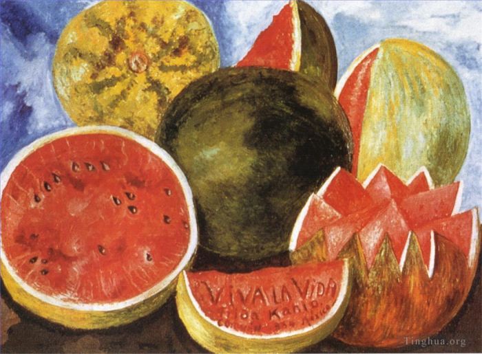 Frida Kahlo Ölgemälde - Viva la Vida Wassermelonen