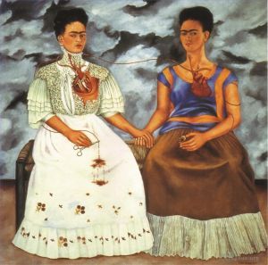 zeitgenössische kunst von Frida Kahlo - Die zwei Freitage 1939