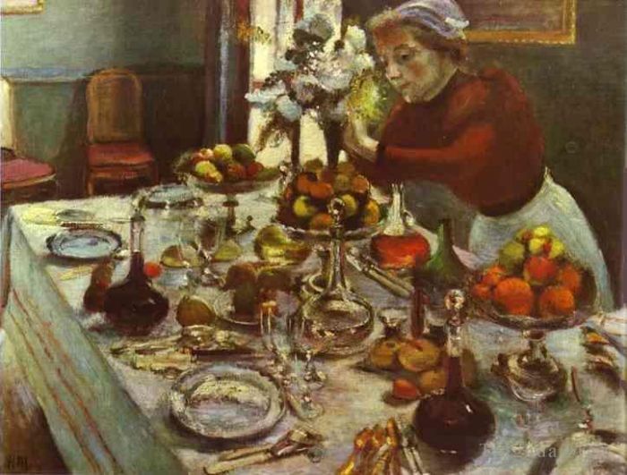 Henri Matisse Ölgemälde - Esstisch 1897
