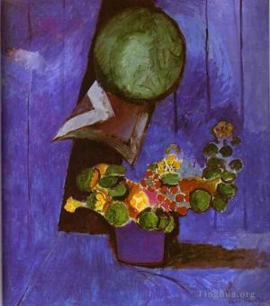 zeitgenössische kunst von Henri Matisse - Blumen und Keramikteller