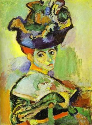 zeitgenössische kunst von Henri Matisse - Frau mit Hut 1905