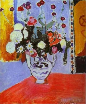 Zeitgenössische Malerei - Blumenvase mit zwei Henkeln