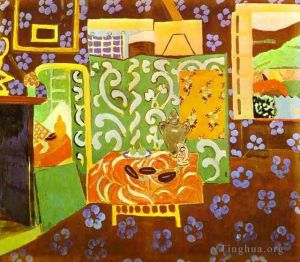 zeitgenössische kunst von Henri Matisse - Interieur in Auberginen