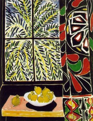 zeitgenössische kunst von Henri Matisse - Innenraum mit einem ägyptischen Vorhang