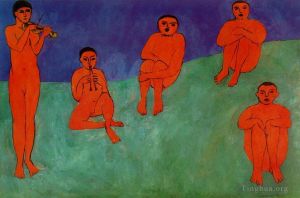 zeitgenössische kunst von Henri Matisse - La Musique 1910