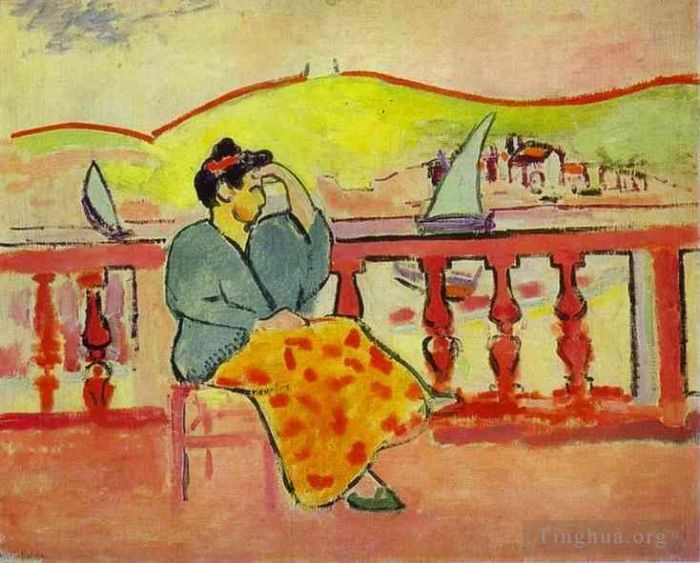 Henri Matisse Andere Malerei - Dame auf der Terrasse