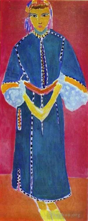 zeitgenössische kunst von Henri Matisse - Stehende Marokkanerin Zorah Mitteltafel eines Triptychons