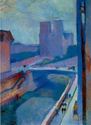 zeitgenössische kunst von Henri Matisse - Notre Dame une fin d apres midi Ein Blick auf Notre Dame am späten Nachmittag 1902130Kb