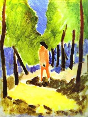 zeitgenössische kunst von Henri Matisse - Akt in sonnenbeschienener Landschaft