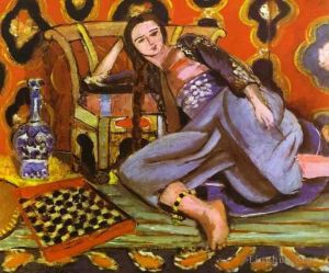 Zeitgenössische Malerei - Odaliske auf einem türkischen Sofa 1928