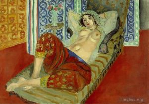 Zeitgenössische Malerei - Odaliske mit roten Culottes 1921
