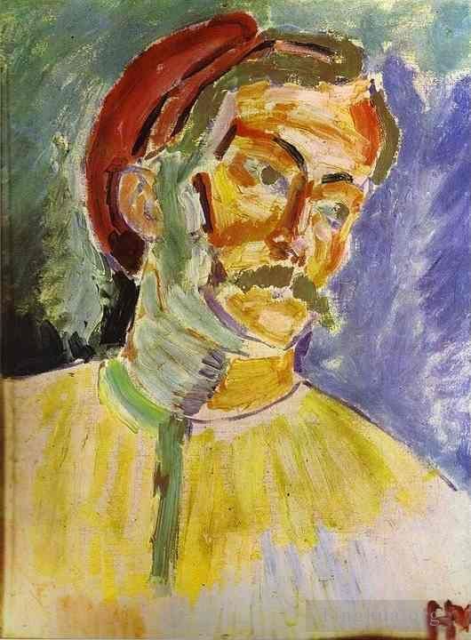 Henri Matisse Andere Malerei - Porträt von Andre Derain