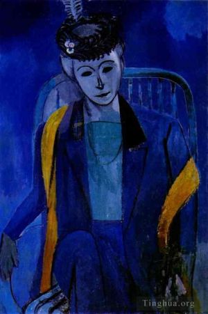 zeitgenössische kunst von Henri Matisse - Porträt der Frau des Künstlers 191213