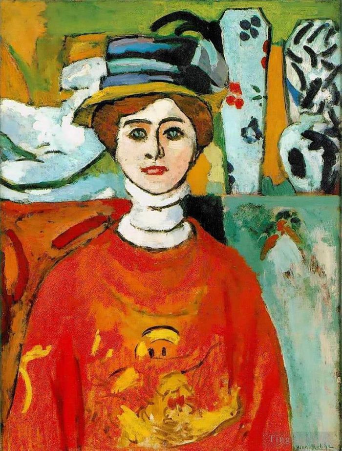 Henri Matisse Andere Malerei - Das Mädchen mit den grünen Augen 1908