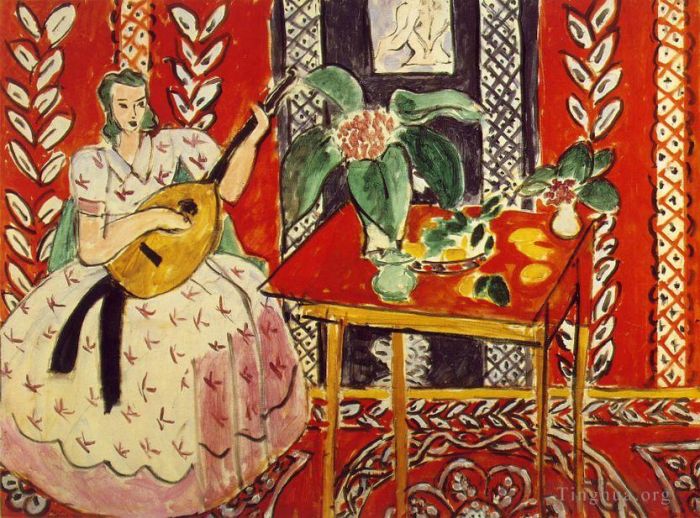 Henri Matisse Andere Malerei - Die Laute Le luth Februar 1943