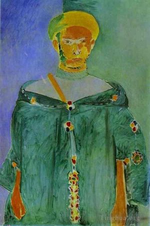 zeitgenössische kunst von Henri Matisse - Der Marokkaner in Grün 1912