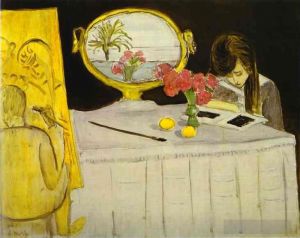 zeitgenössische kunst von Henri Matisse - Die Malstunde 1919
