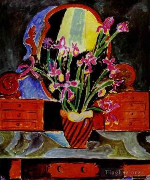 Zeitgenössische Malerei - Vase mit Schwertlilien 1912