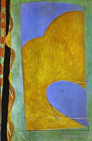 zeitgenössische kunst von Henri Matisse - Gelber Vorhang 1914