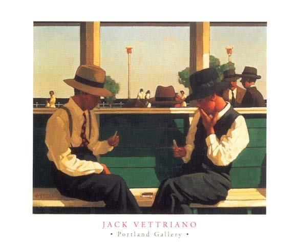 Jack Vettriano Ölgemälde - Duellanten