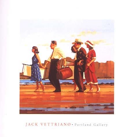 Jack Vettriano Ölgemälde - Oh glückliche Tage
