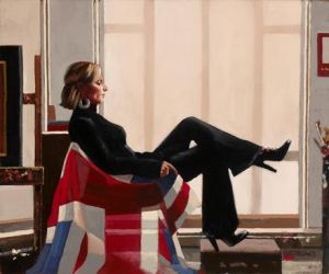 Zeitgenössische Ölmalerei - Olympia-Porträt von Zara Phillips