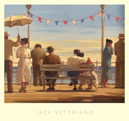 Jack Vettriano Ölgemälde - Der Pier
