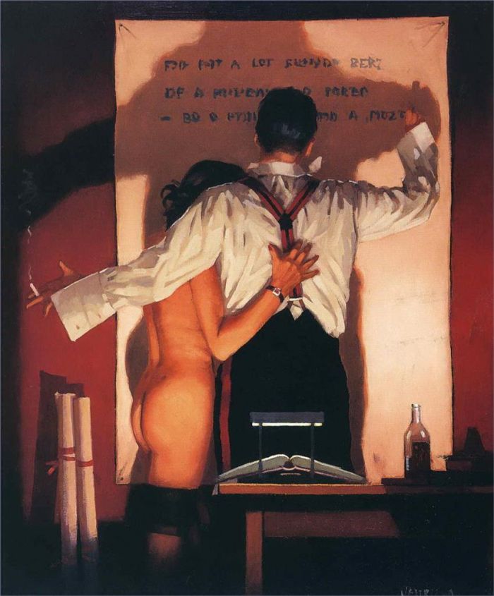 Jack Vettriano Ölgemälde - Der große Dichter