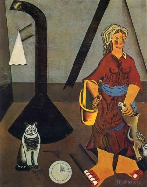 zeitgenössische kunst von Joan Miro - Die Bäuerin