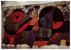 zeitgenössische kunst von Joan Miro - Großer Teppich