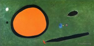 zeitgenössische kunst von Joan Miro - Vogelflug im Mondlicht