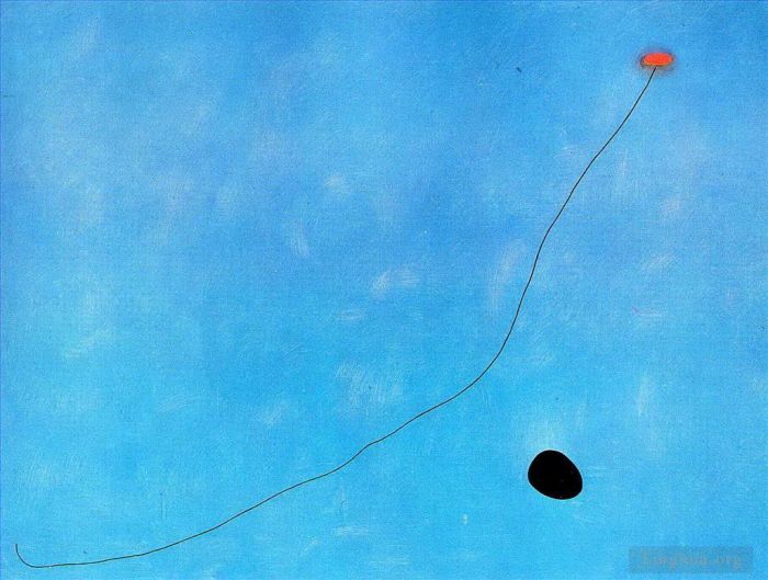 Joan Miro Andere Malerei - Blau III
