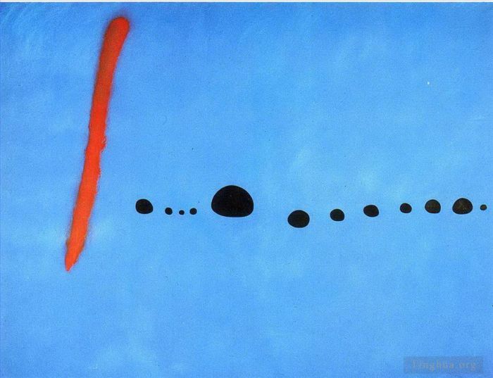 Joan Miro Andere Malerei - Blau II