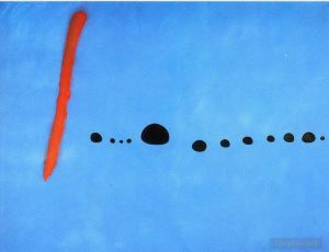 zeitgenössische kunst von Joan Miro - Blau II