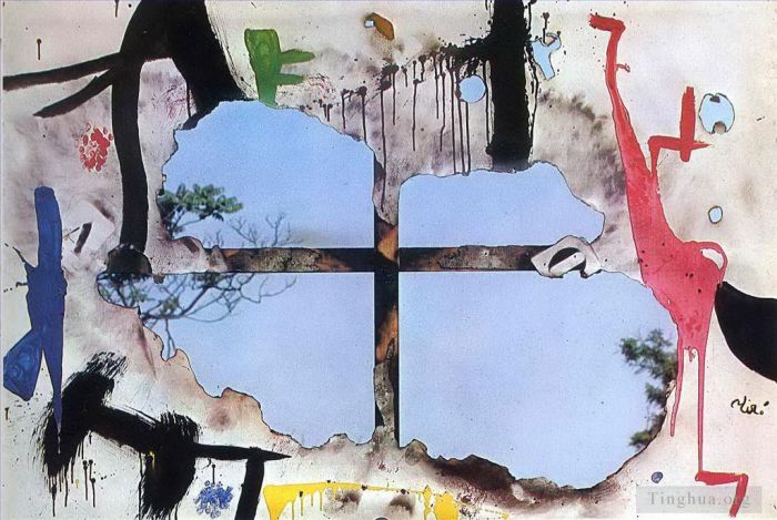 Joan Miro Andere Malerei - Verbrannte Leinwand I