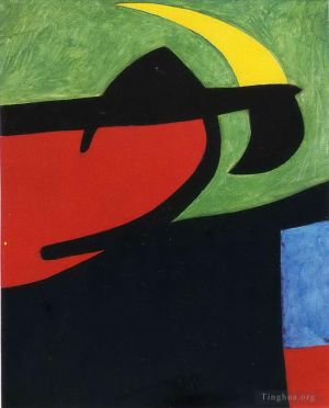 zeitgenössische kunst von Joan Miro - Katalanischer Bauer im Mondlicht