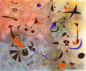 zeitgenössische kunst von Joan Miro - Sternbild Der Morgenstern
