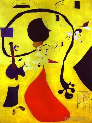 zeitgenössische kunst von Joan Miro - Niederländisches Interieur 1928