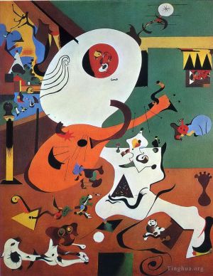 zeitgenössische kunst von Joan Miro - Niederländisches Interieur