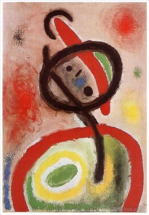 zeitgenössische kunst von Joan Miro - Frau III