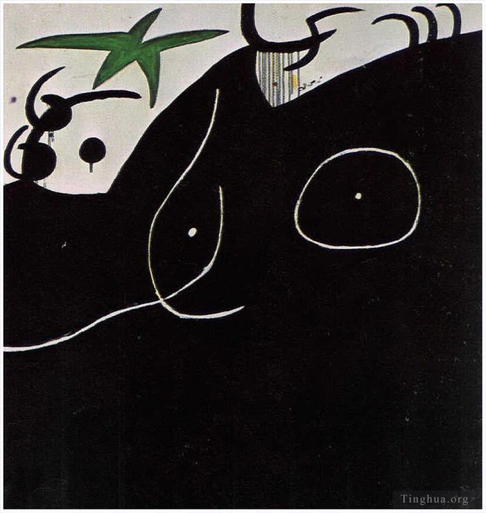 Joan Miro Andere Malerei - Femme devant l toile filante