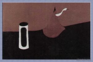 zeitgenössische kunst von Joan Miro - Landschaft mit Schlange