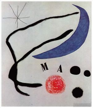 zeitgenössische kunst von Joan Miro - Gedicht I