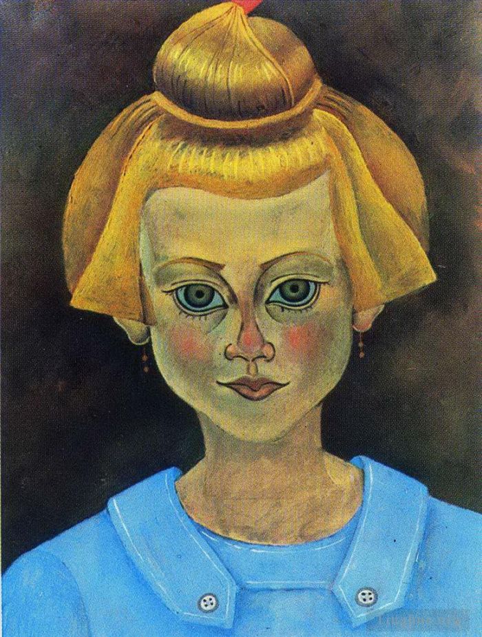 Joan Miro Andere Malerei - Porträt eines jungen Mädchens