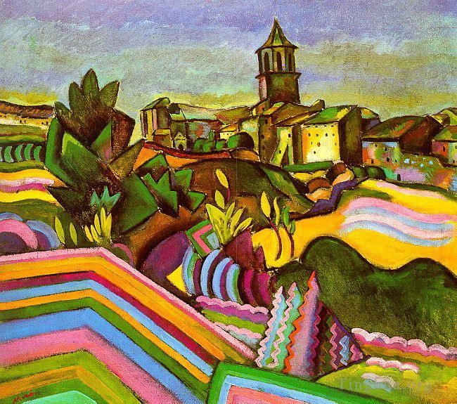 Joan Miro Andere Malerei - Prades das Dorf