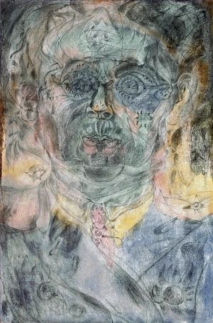 zeitgenössische kunst von Joan Miro - Selbstporträt 3